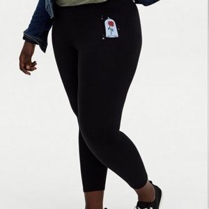 Torrid size 4 (4X) Beauty and the Beast Crop Leggings